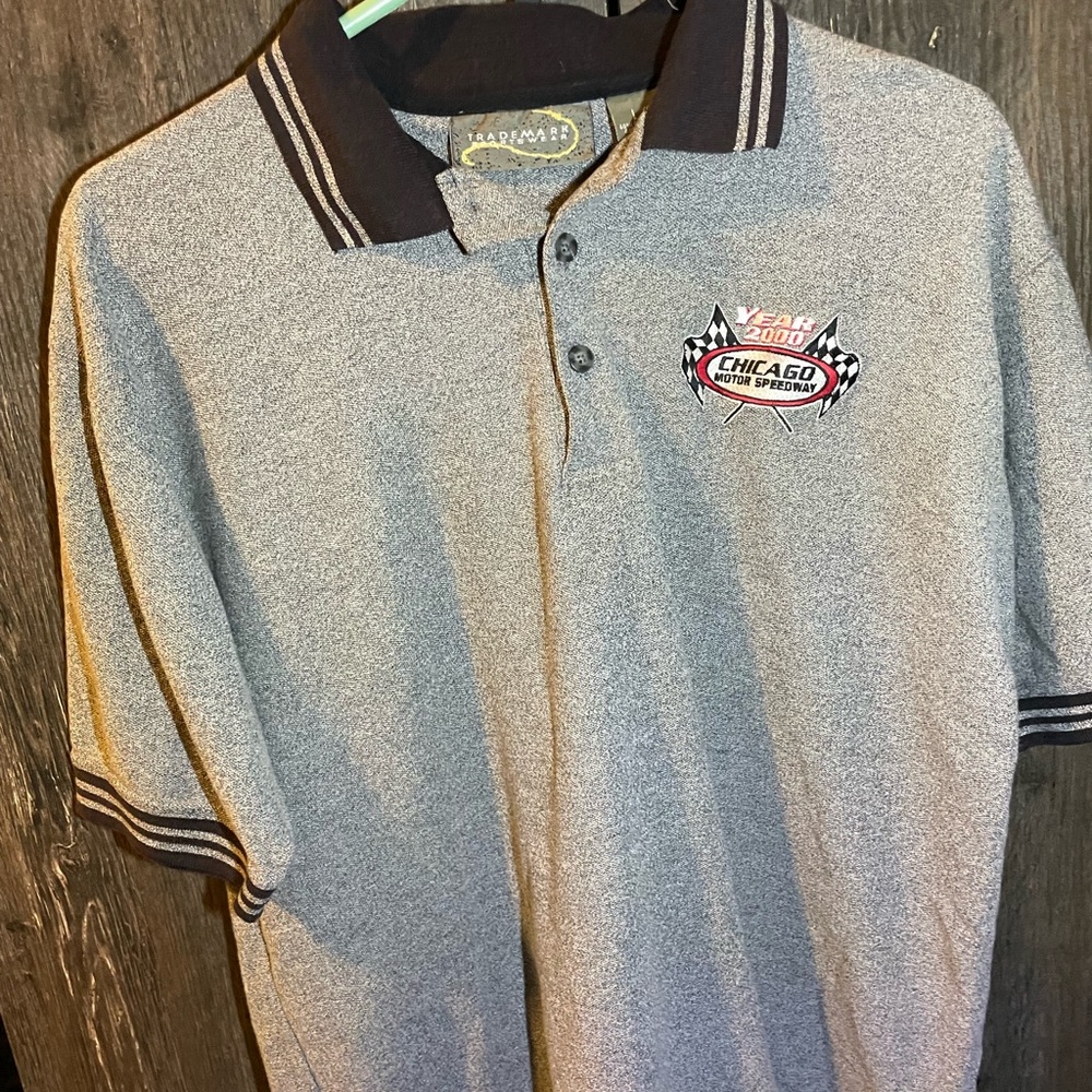 Polo gray shirt, Chicago Motor Speedway 2000 (during pandemic)